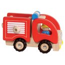 Drewniany wóz straży pożarnej - zabawki drewniane