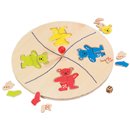 Gra puzzle - Układanie misiów - zabawki drewniane