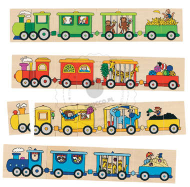 Memo - Pociąg - zabawki drewniane