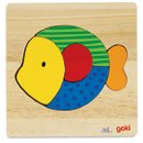 Puzzle - Mała rybka - zabawki drewniane 