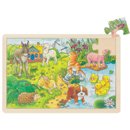 Puzzle drewniane - Zwierzątka na wsi