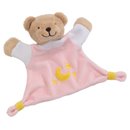 Welurowa przytulanka - różowy niedźwiadek - zabawki dla niemowląt 