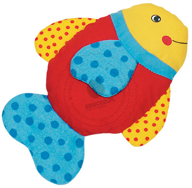 Grzechotka - czerwona rybka - zabawki dla niemowląt