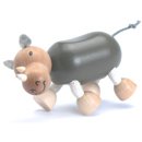 Figurka nosorożca - zabawki drewniane Anamalz