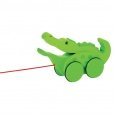 Krokodyl ruszający paszczą - zabawki do ciągania - zabawki drewniane