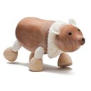 Figurka niedźwiedzia polarnego - zabawki drewniane Anamalz